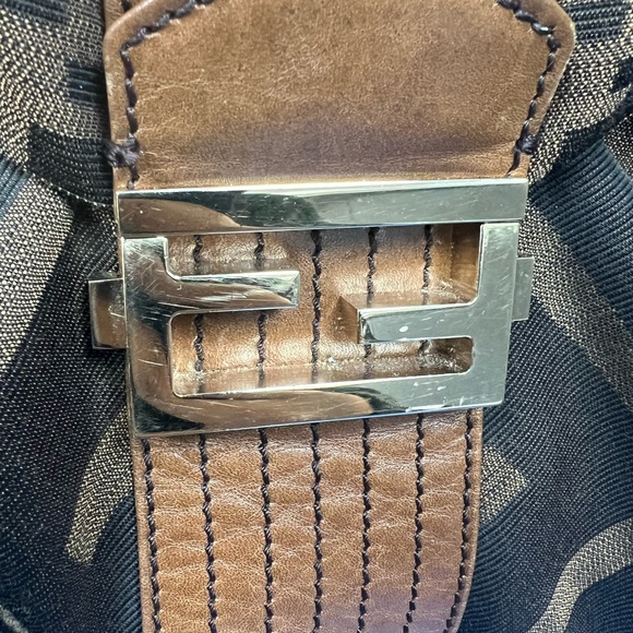 BEAUTIFUL VINTAGE FENDI LOGO SHOULDER BAG - Picture 11 of 12